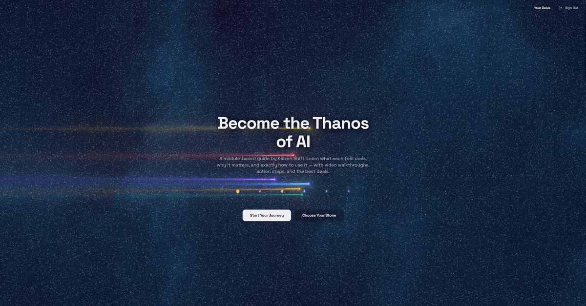AI Infinity Mastery course platform