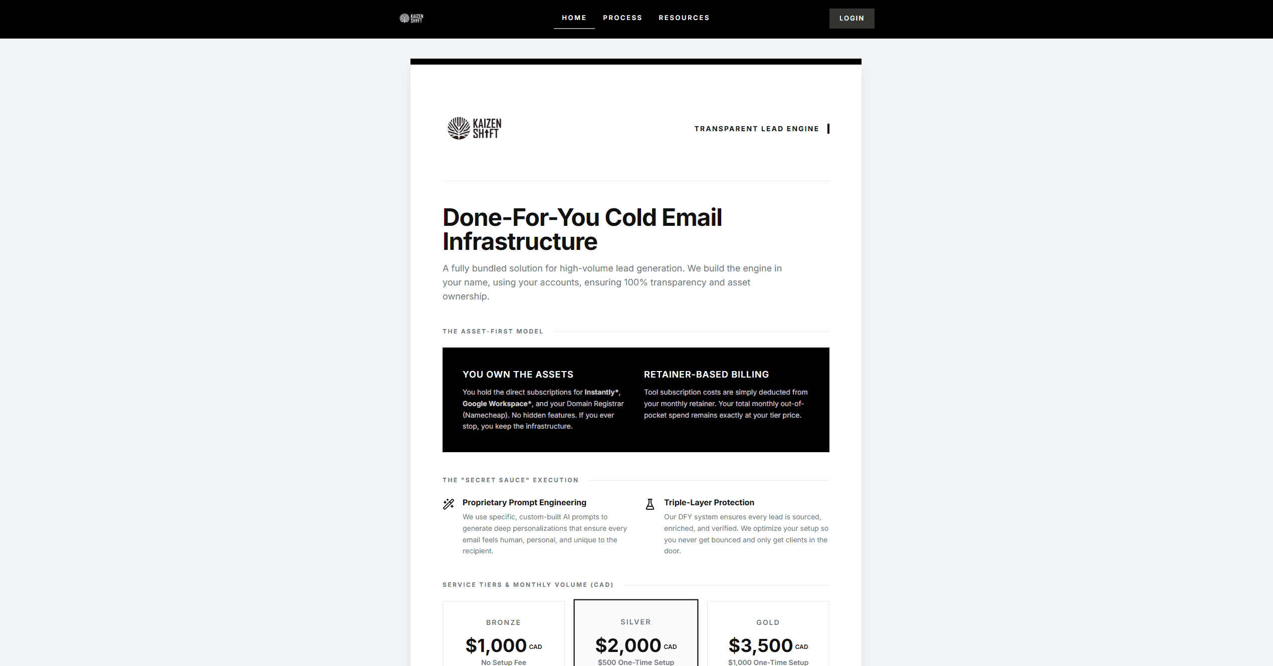 Cold Email System screenshot