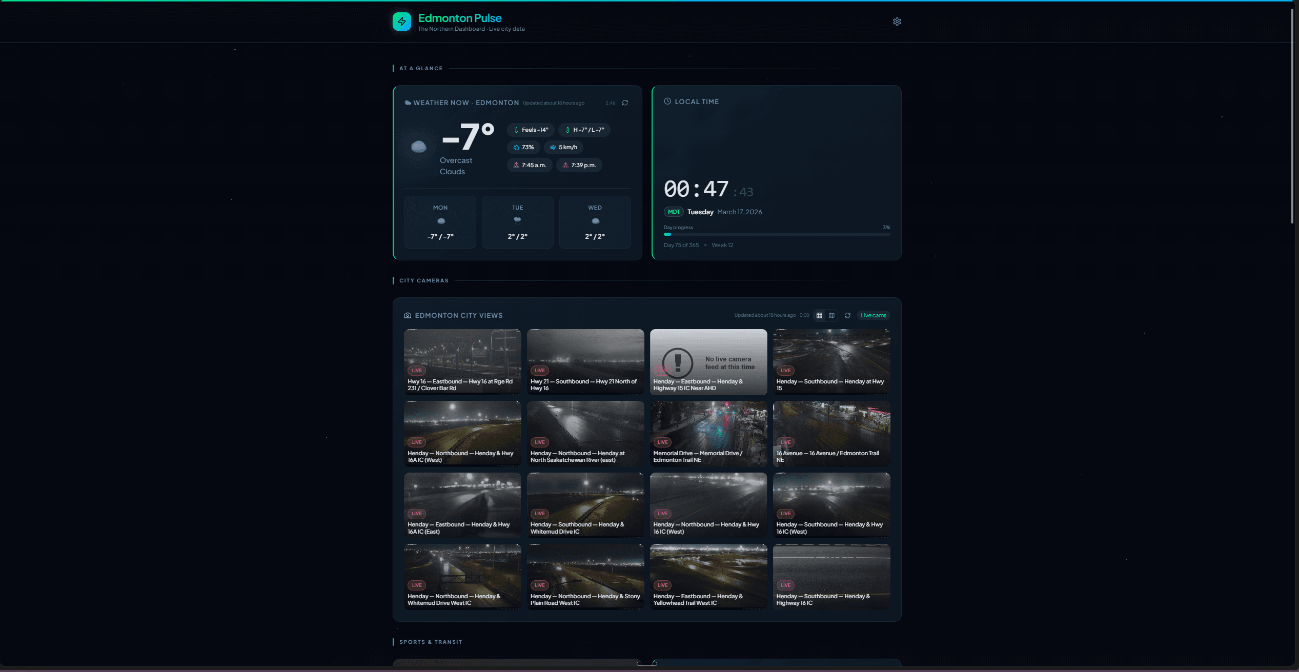Edmonton Pulse - screenshot 1