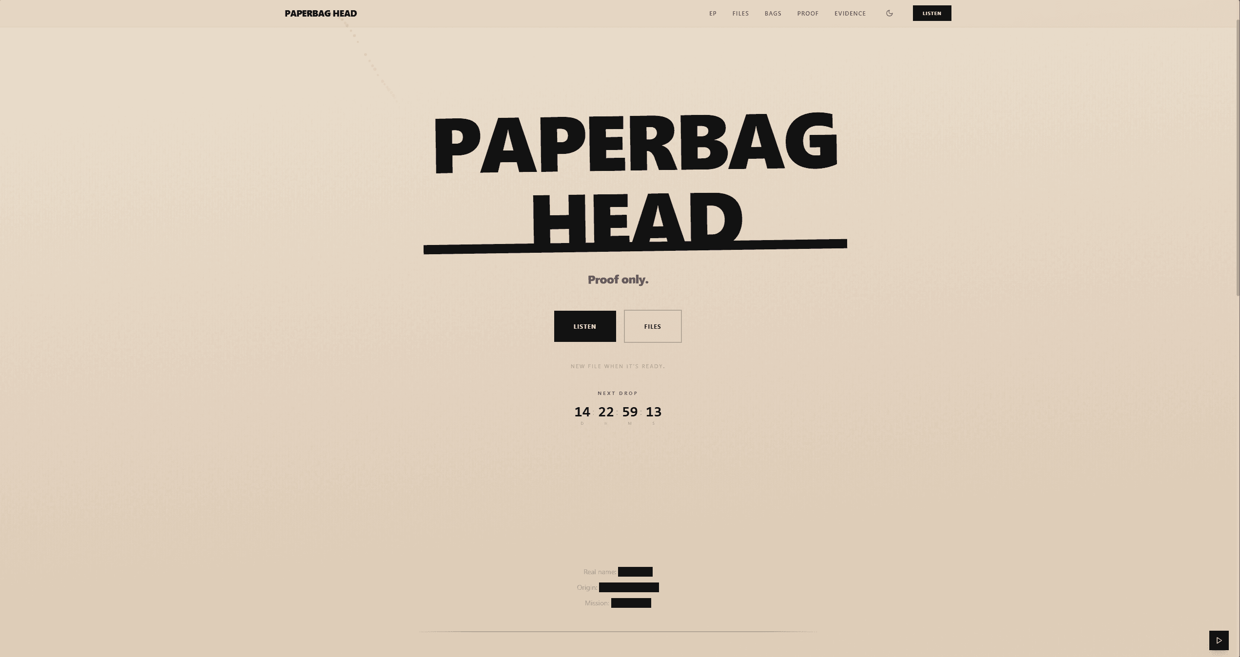 Paper Bag Head screenshot