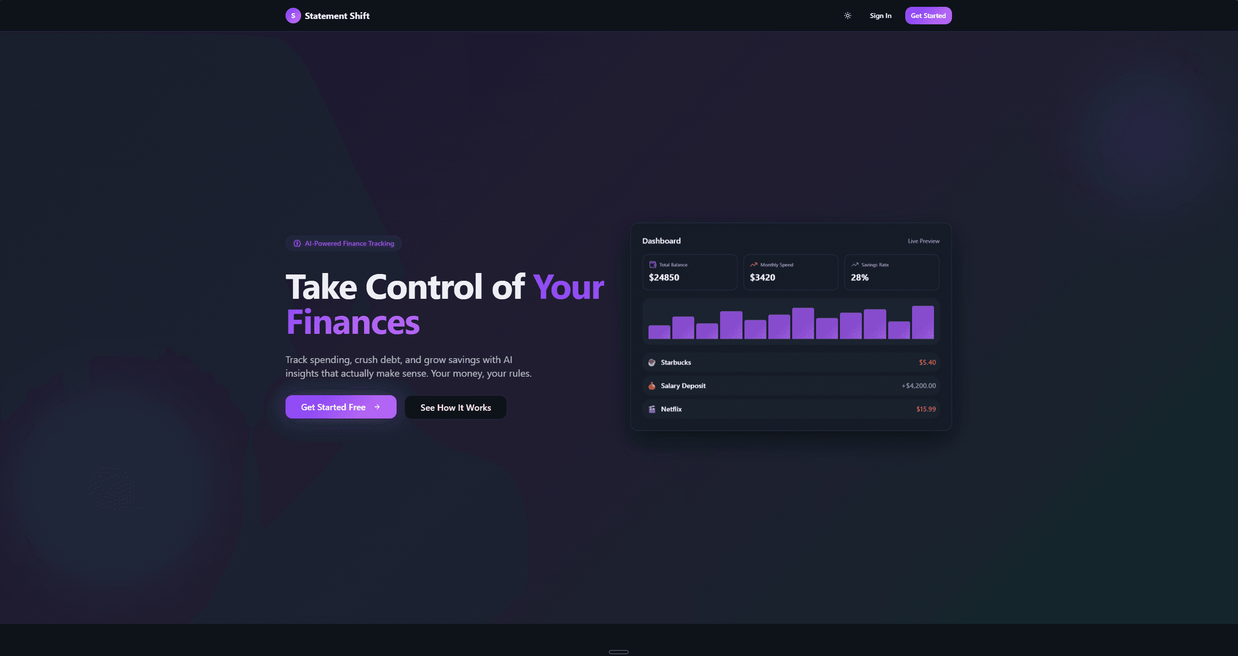 Statement Shift screenshot